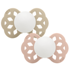 Lot de 2 tétines Infinity GLOW - Vanille/Blush
