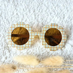 Lunettes de soleil bébé et enfants - motif fleurs et carreaux