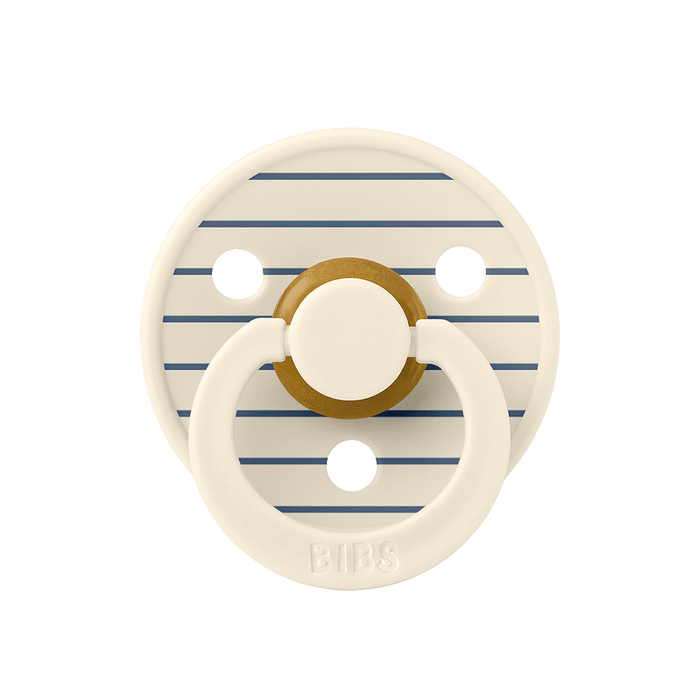 Lot de 2 Tétines STUDIO Colour - Mélange bleu acier ivoire