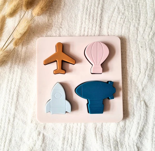 Figurines puzzle en silicone - Transports aérien