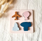 Figurines puzzle en silicone - Transports aérien