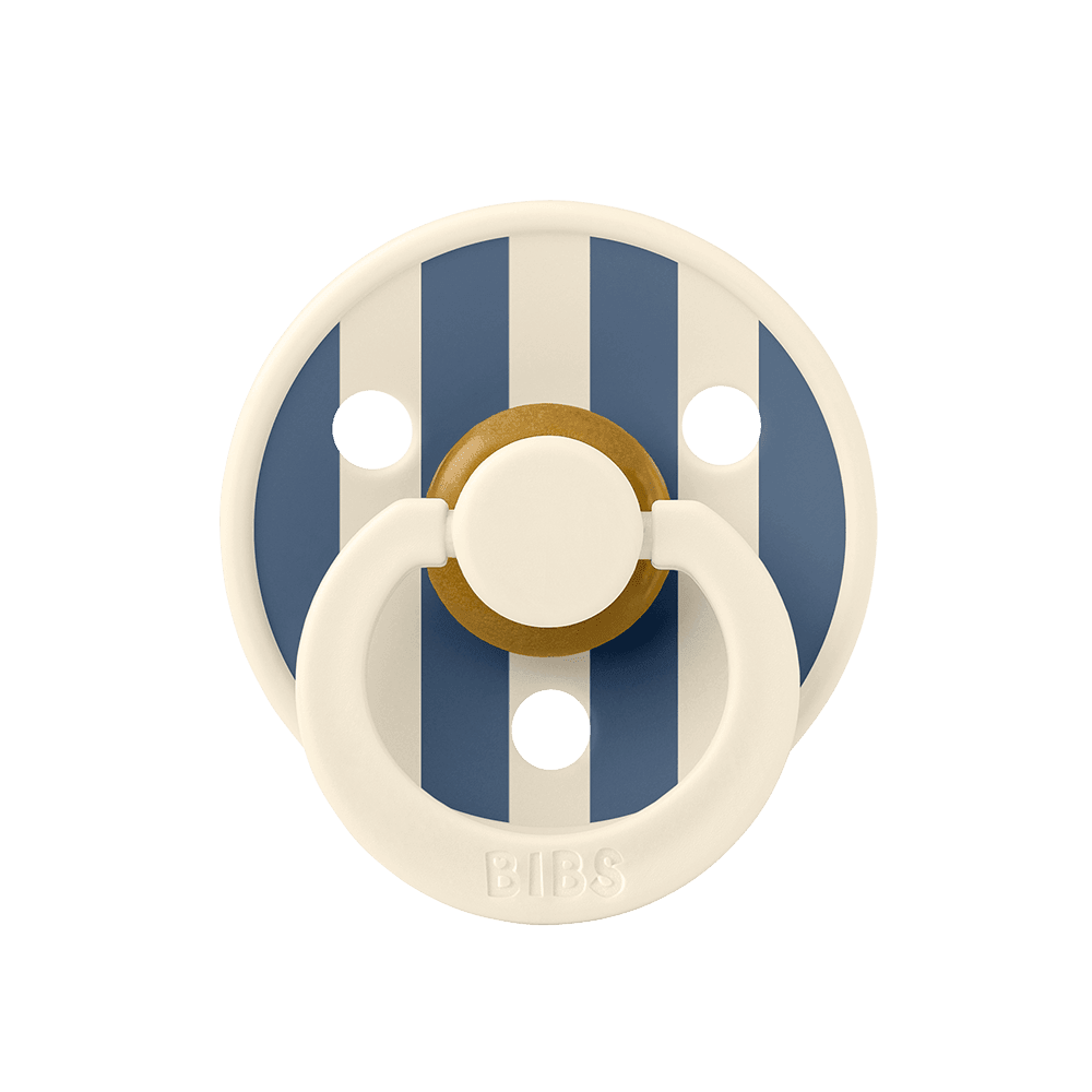 Lot de 2 Tétines STUDIO Colour - Mélange bleu acier ivoire