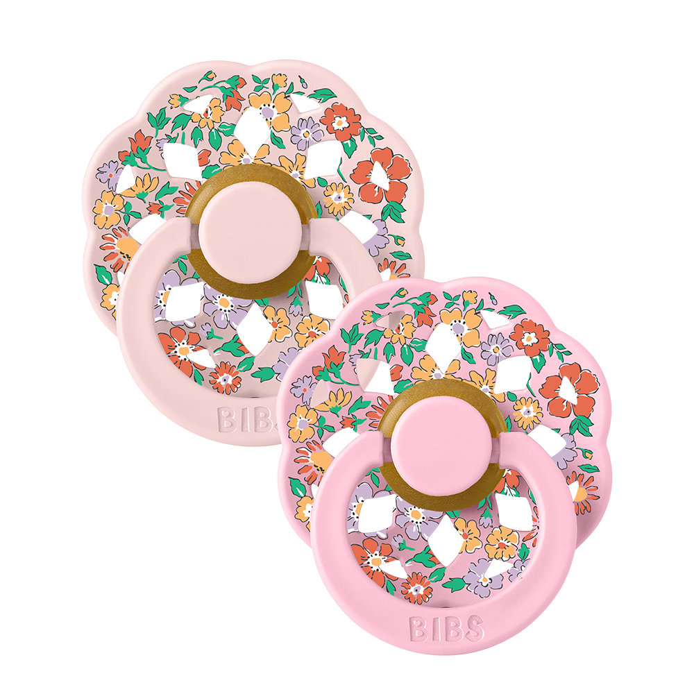 2 Tétines BIBS BOHEME NATURAL RUBBER (BIBS X LIBERTY) Taille 6 mois et plus