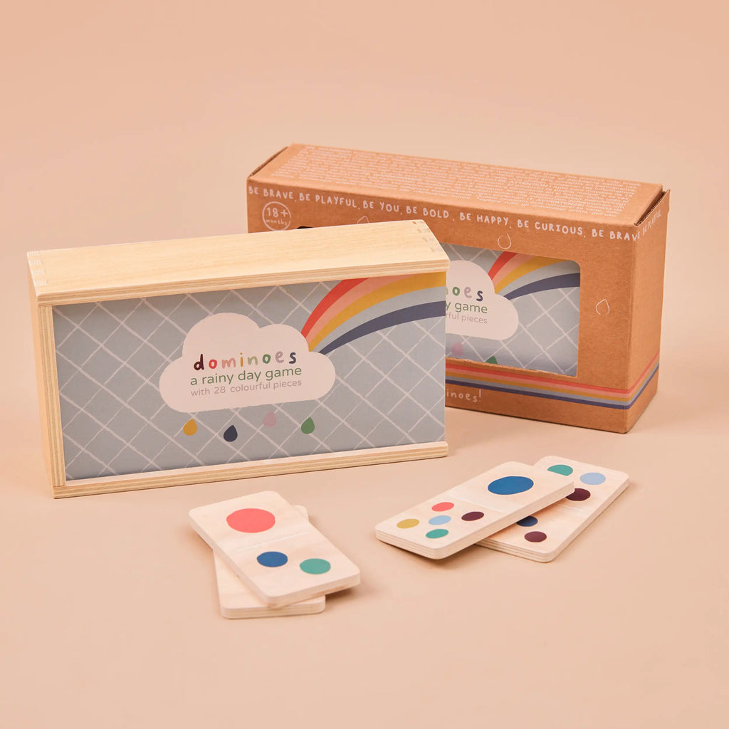 Jeu de dominos en bois