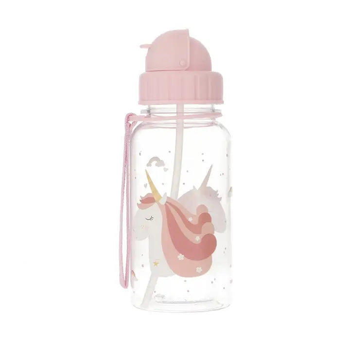 Bouteille en plastique licorne magique