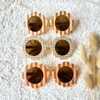 Lunettes de soleil bébé et enfants - motif fleurs et carreaux