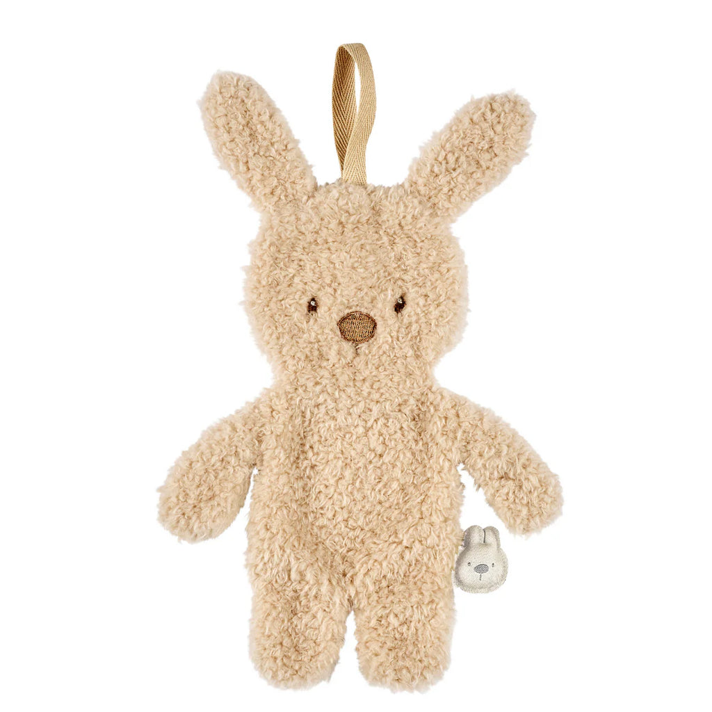 TEDDY Attache-tétine doudou bébé - Lapin doudou porte-sucette