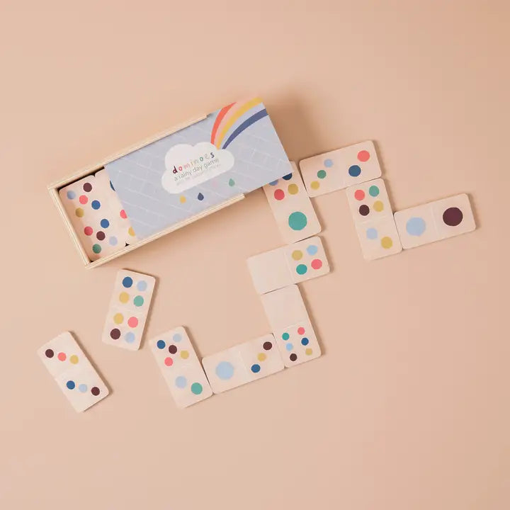 Jeu de dominos en bois