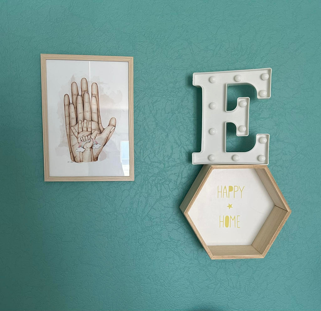 Tableau Famille Personnalisé (Empruntes de mains)  | 123 Mini Panda