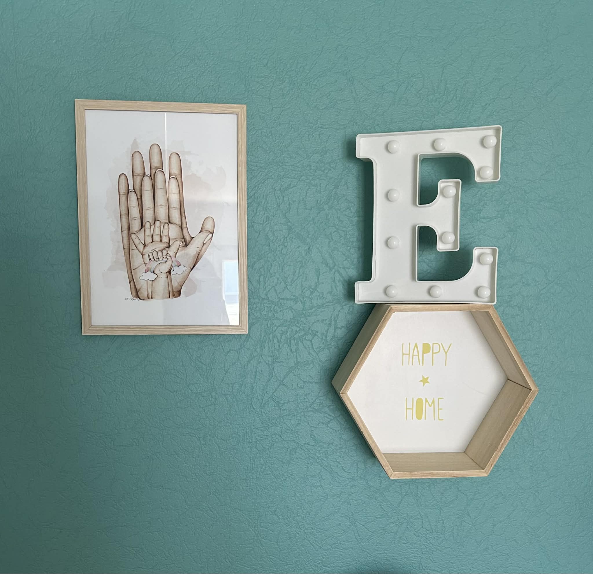 Tableau Famille Personnalisé (Empruntes de mains)  | 123 Mini Panda