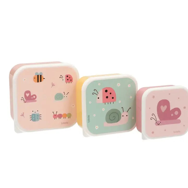 Ensemble de 3 boîtes à déjeuner nature