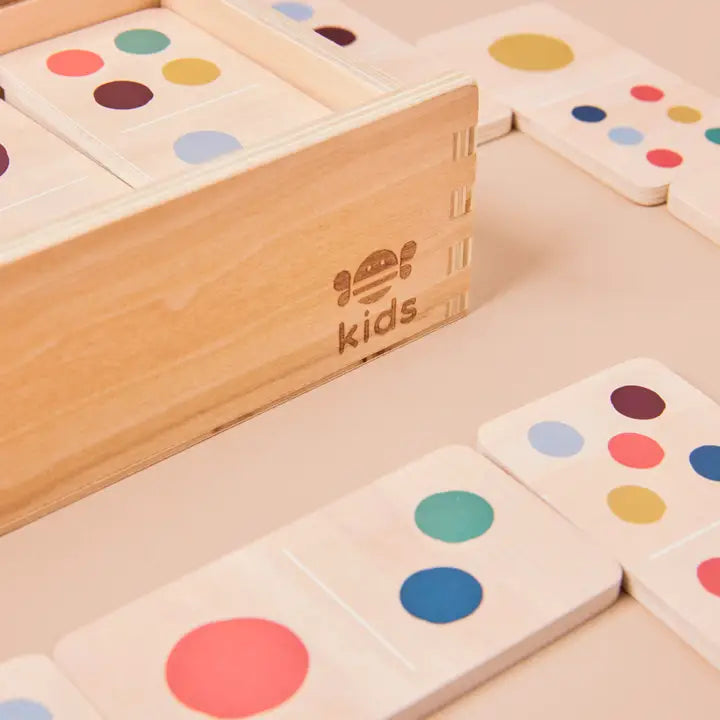 Jeu de dominos en bois