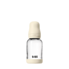Biberon en verre 120 ml en silicone - Ivoire