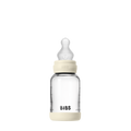 Biberon en verre 120 ml en silicone - Ivoire