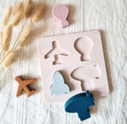 Figurines puzzle en silicone - Transports aérien
