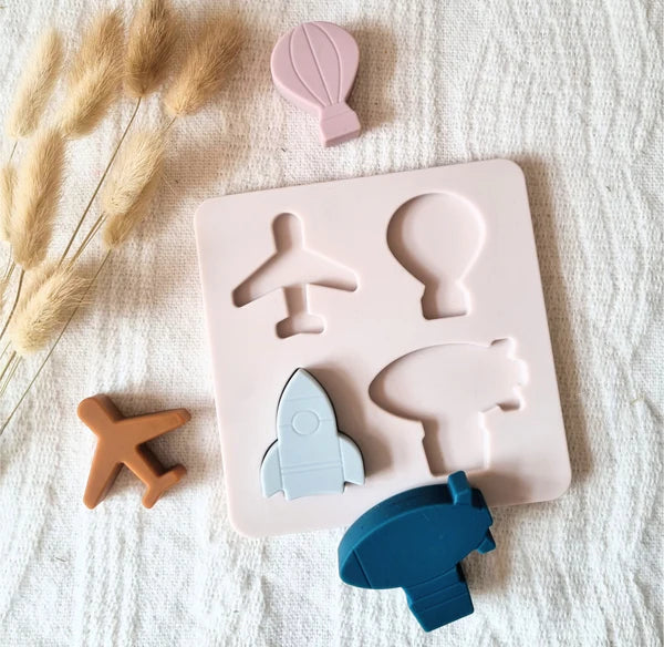 Figurines puzzle en silicone - Transports aérien