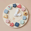 Horloge puzzle en bois