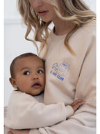 Sweatshirt beige « Cacao before Chaos » Édition Mini and Me
