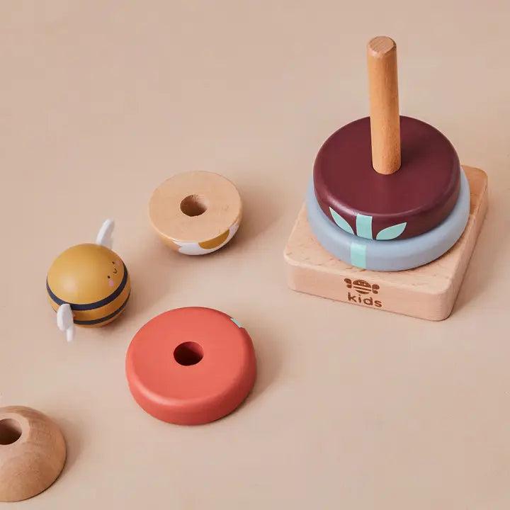 Jouet d’empilage en bois Abeille