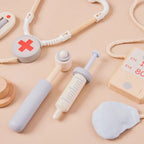 Set de jeu d'imitation en bois - Kit de médecin pour enfants