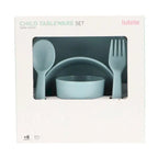 Set de vaisselle pour enfants bleu clair
