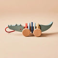 Jouet à tirer en bois Crocodile