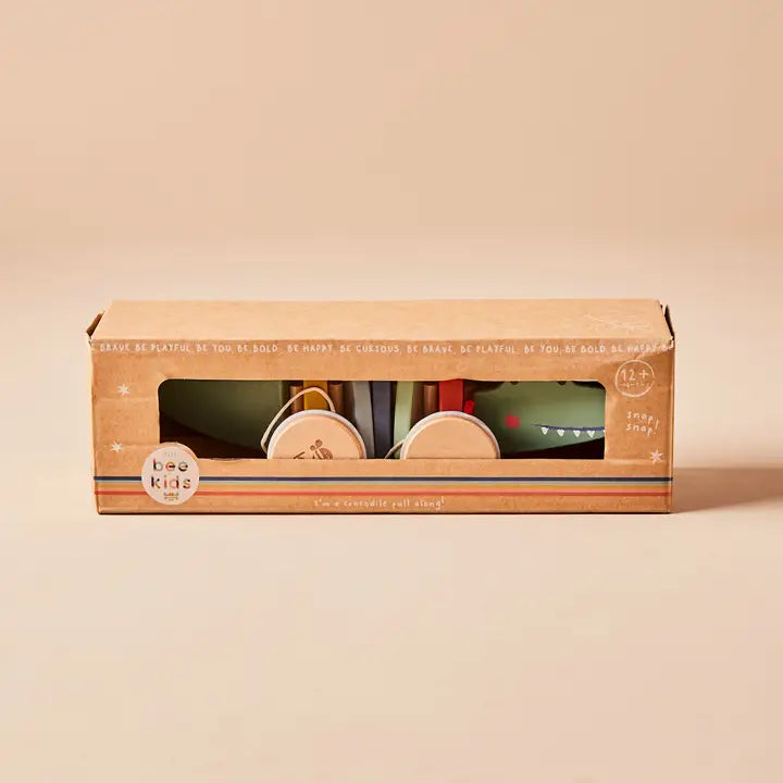 Jouet à tirer en bois Crocodile