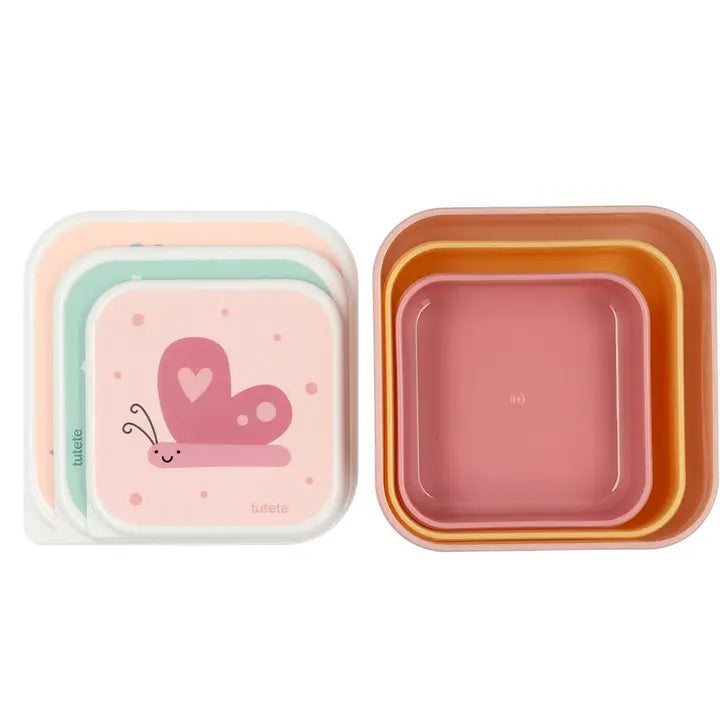 Ensemble de 3 boîtes à déjeuner nature