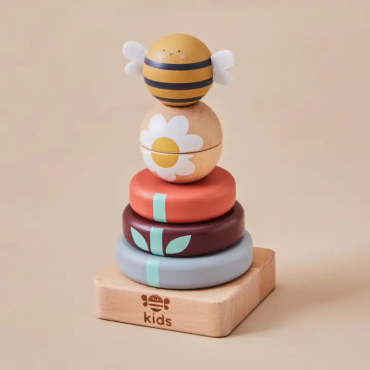 Jouet d’empilage en bois Abeille