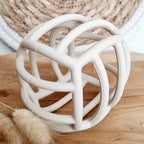 Balle motrice flexible en silicone - Beige