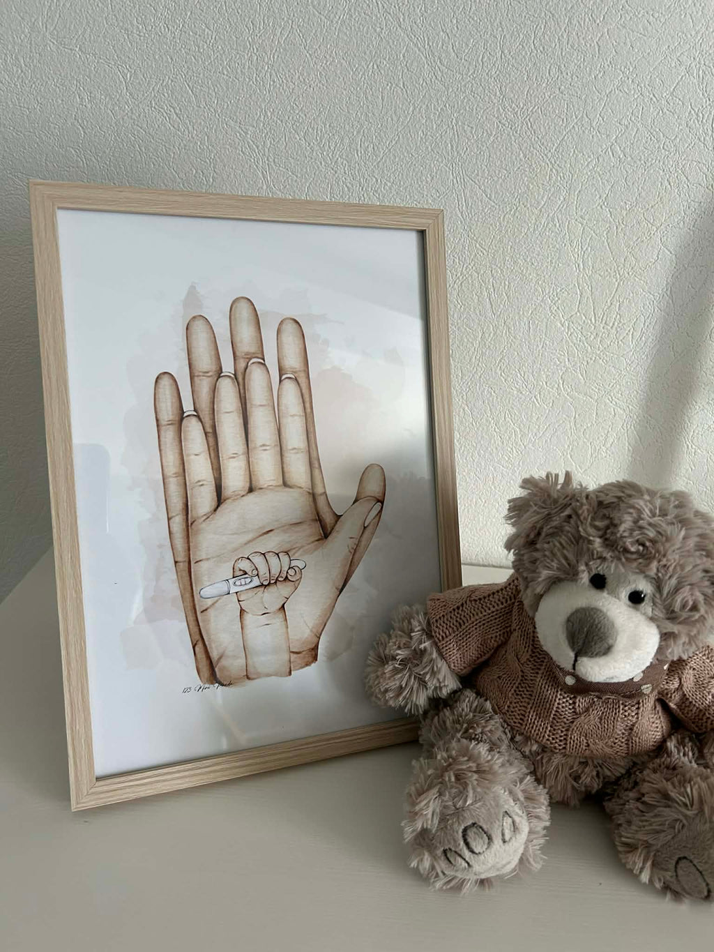 Tableau Famille Personnalisé (Empruntes de mains)  | 123 Mini Panda